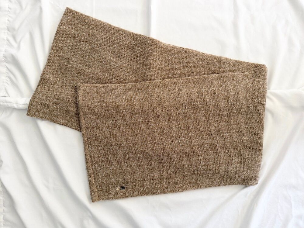 Calvin Klein Brown Marled Knit Infinity Scarf One Size Excellent Condition
